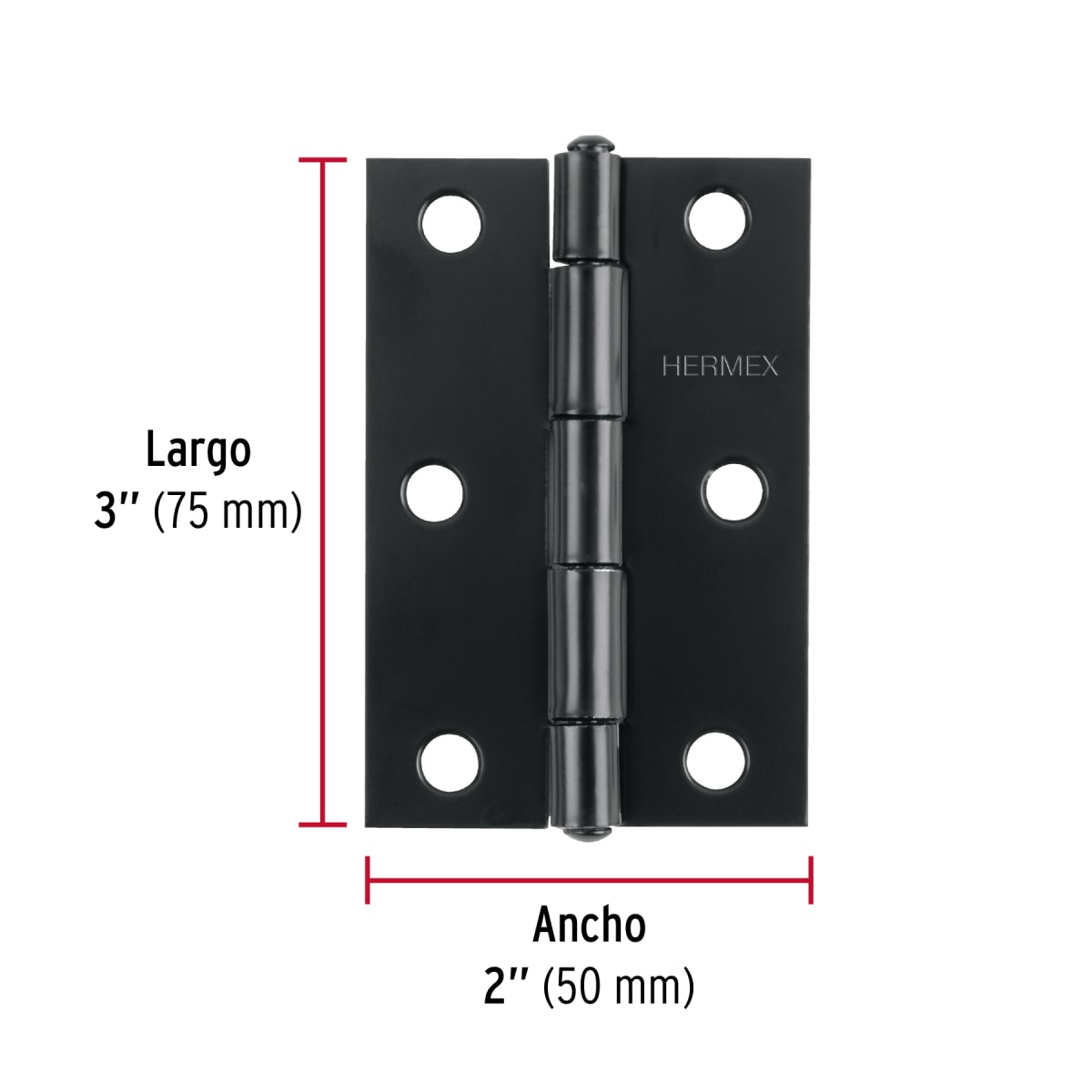 Bisagra rectangular 3