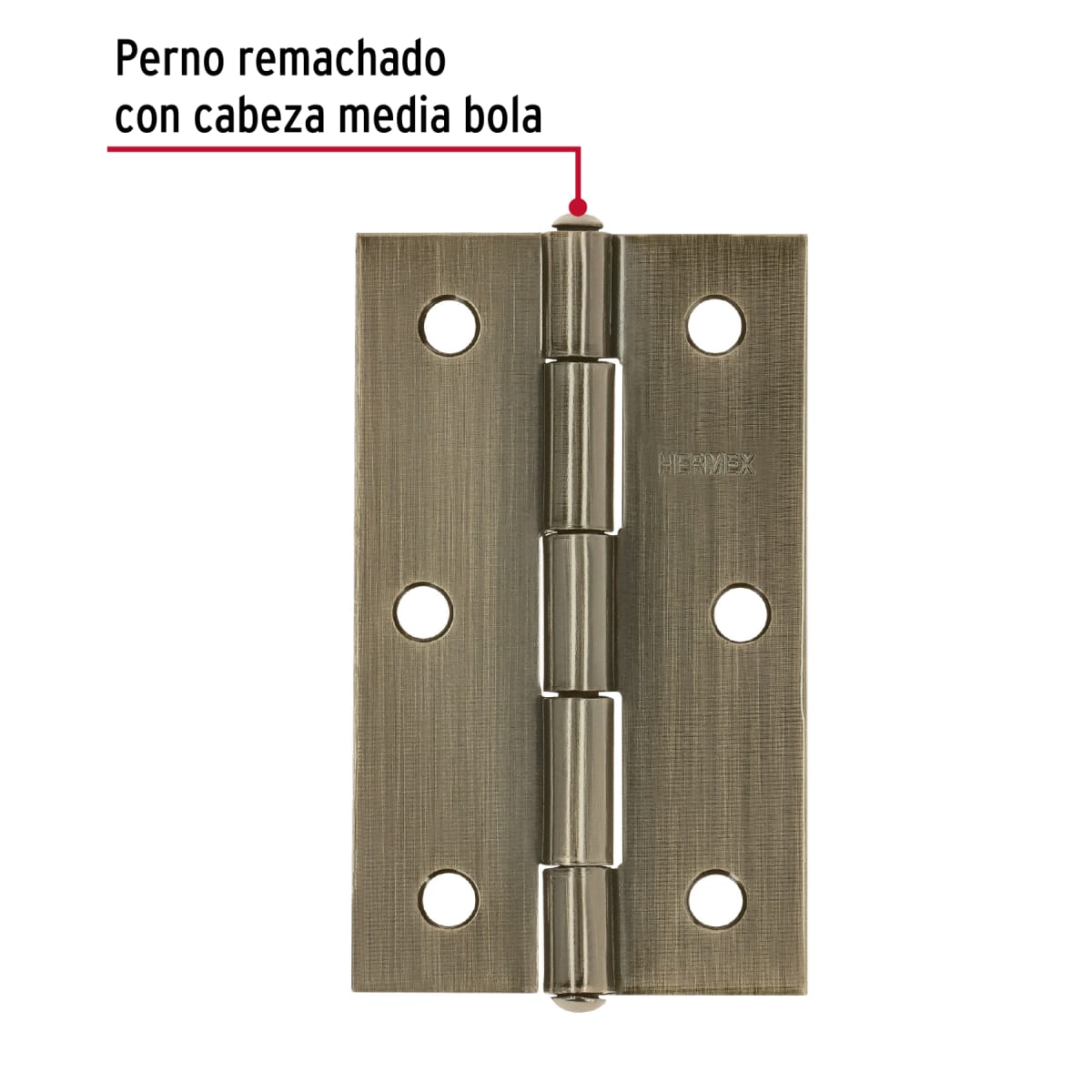 Bisagra rectangular 3-1/2