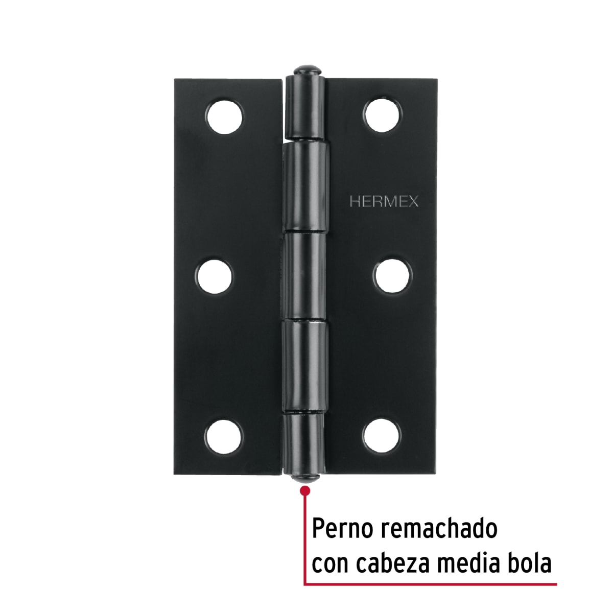 Bisagra rectangular 3-1/2