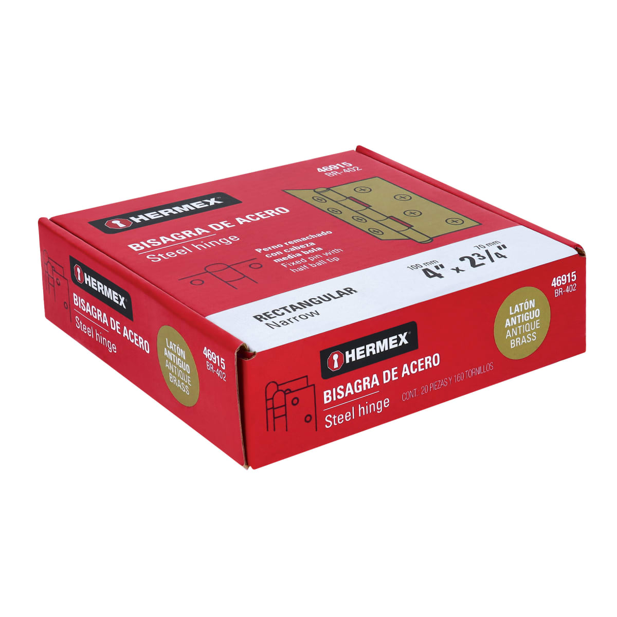 Bisagra rectangular 4