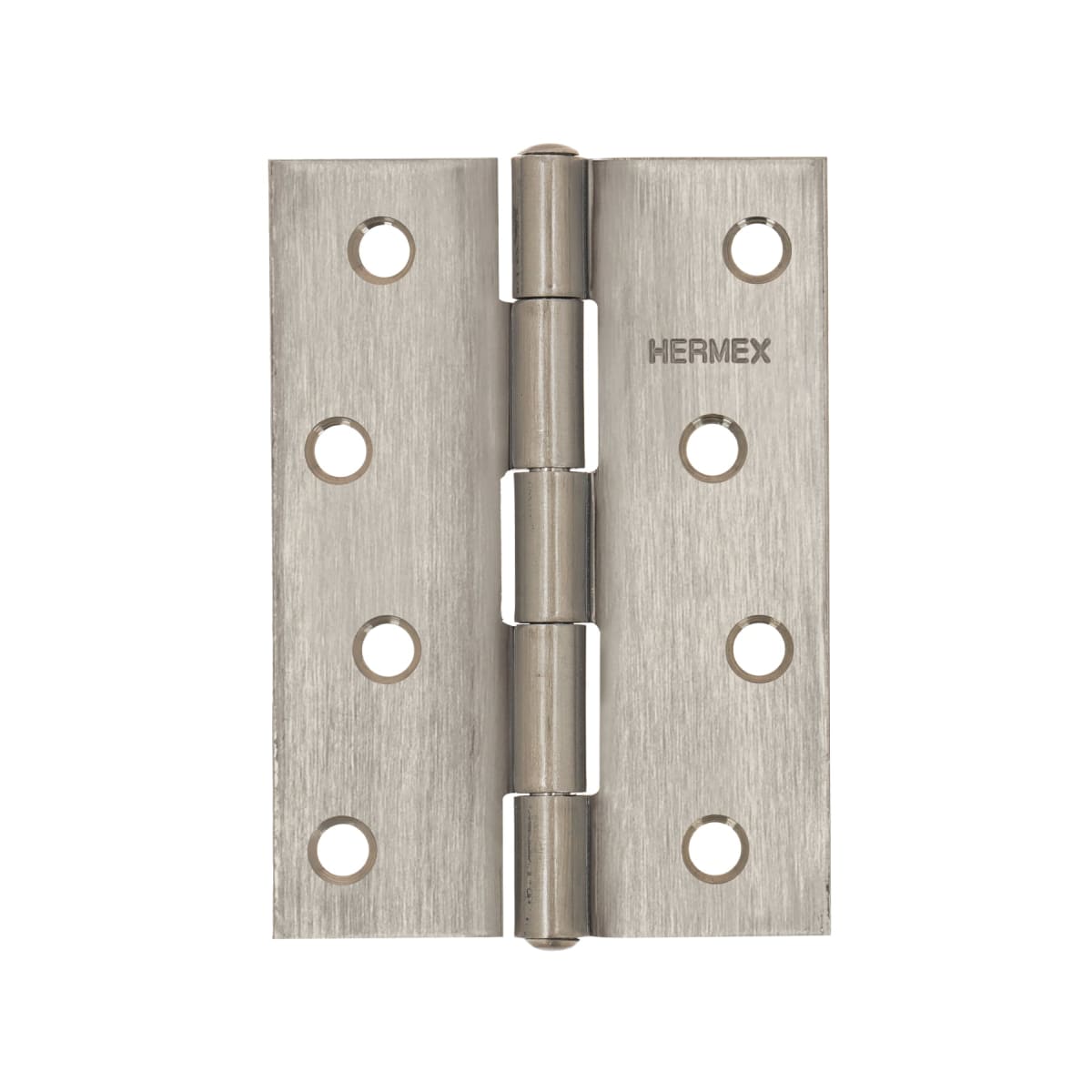 Bisagra rectangular 4'' acero inox. cabeza media bola Hermex (Caja de 10 unidades)1