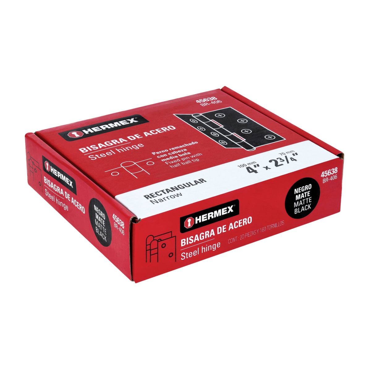 Bisagra rectangular 4