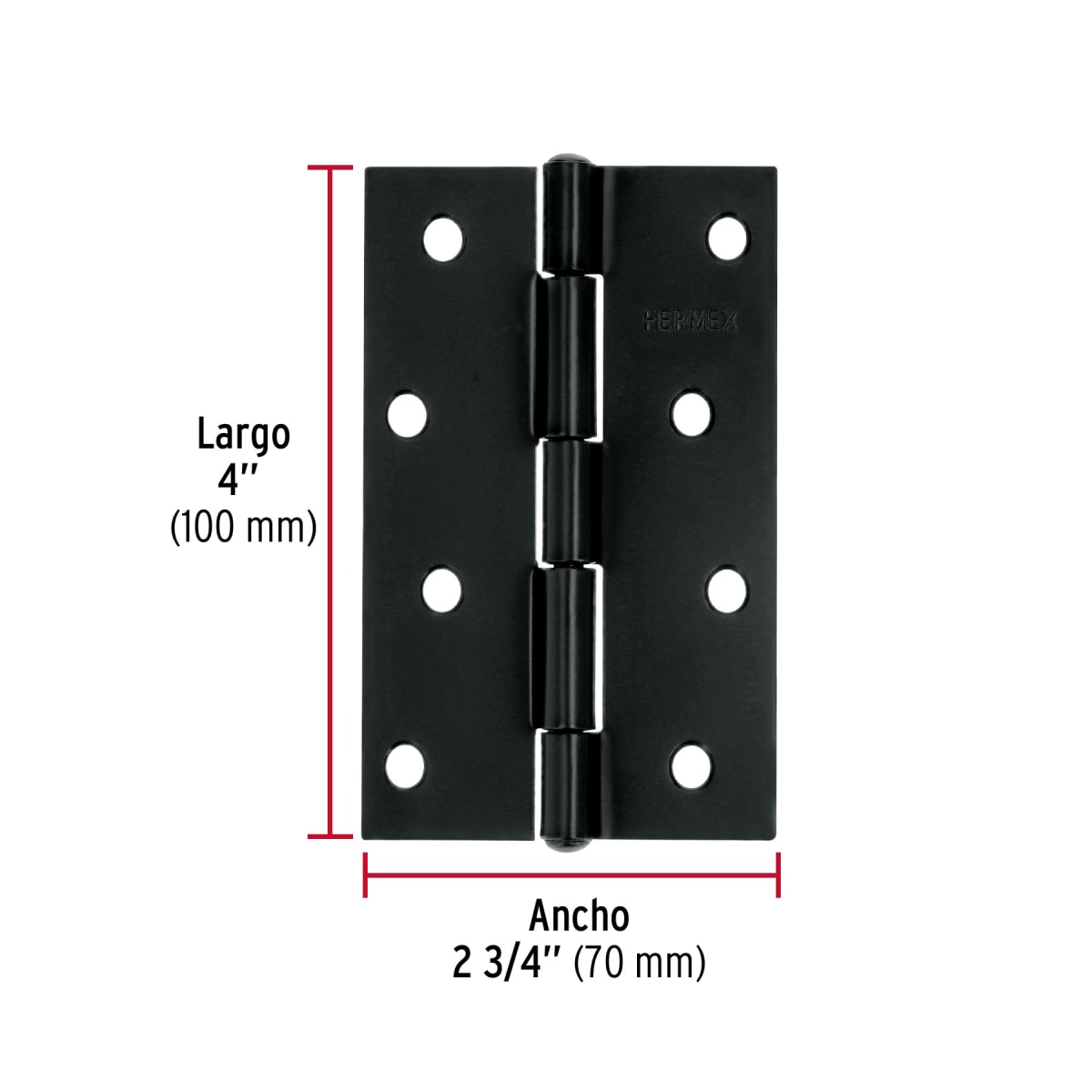 Bisagra rectangular 4