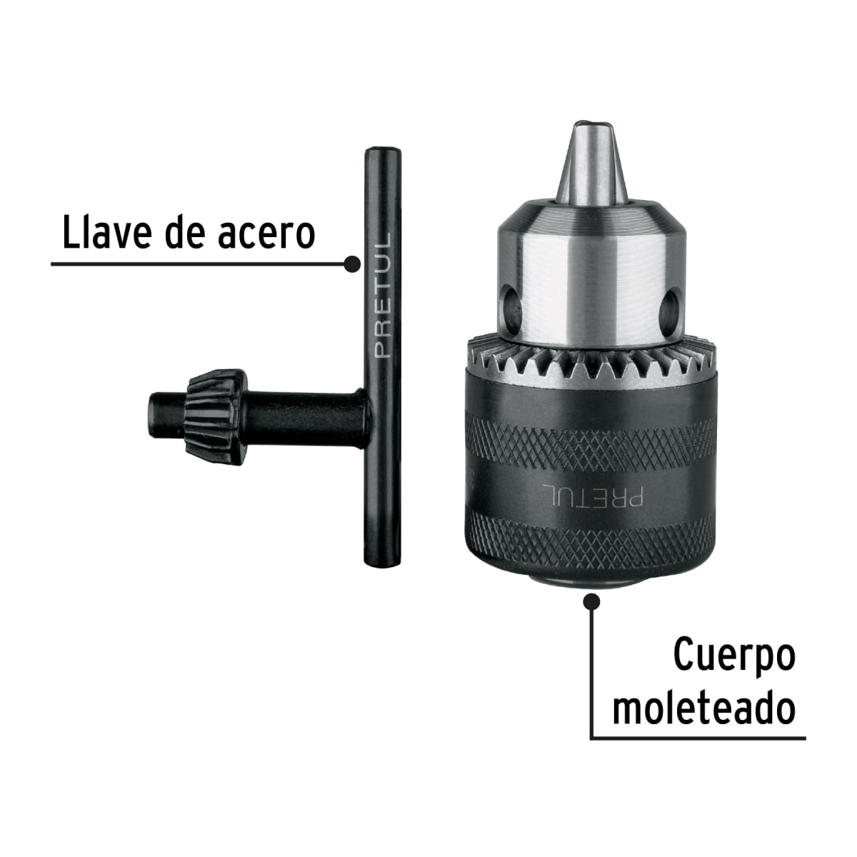 Mandril de 3/8´´ con llave, Pretul2