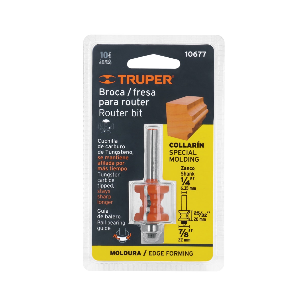 Fresa collarin 7/8'' con rodaje Truper4