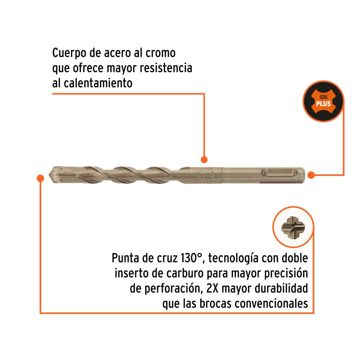 Broca SDS Plus 1/2 x 6