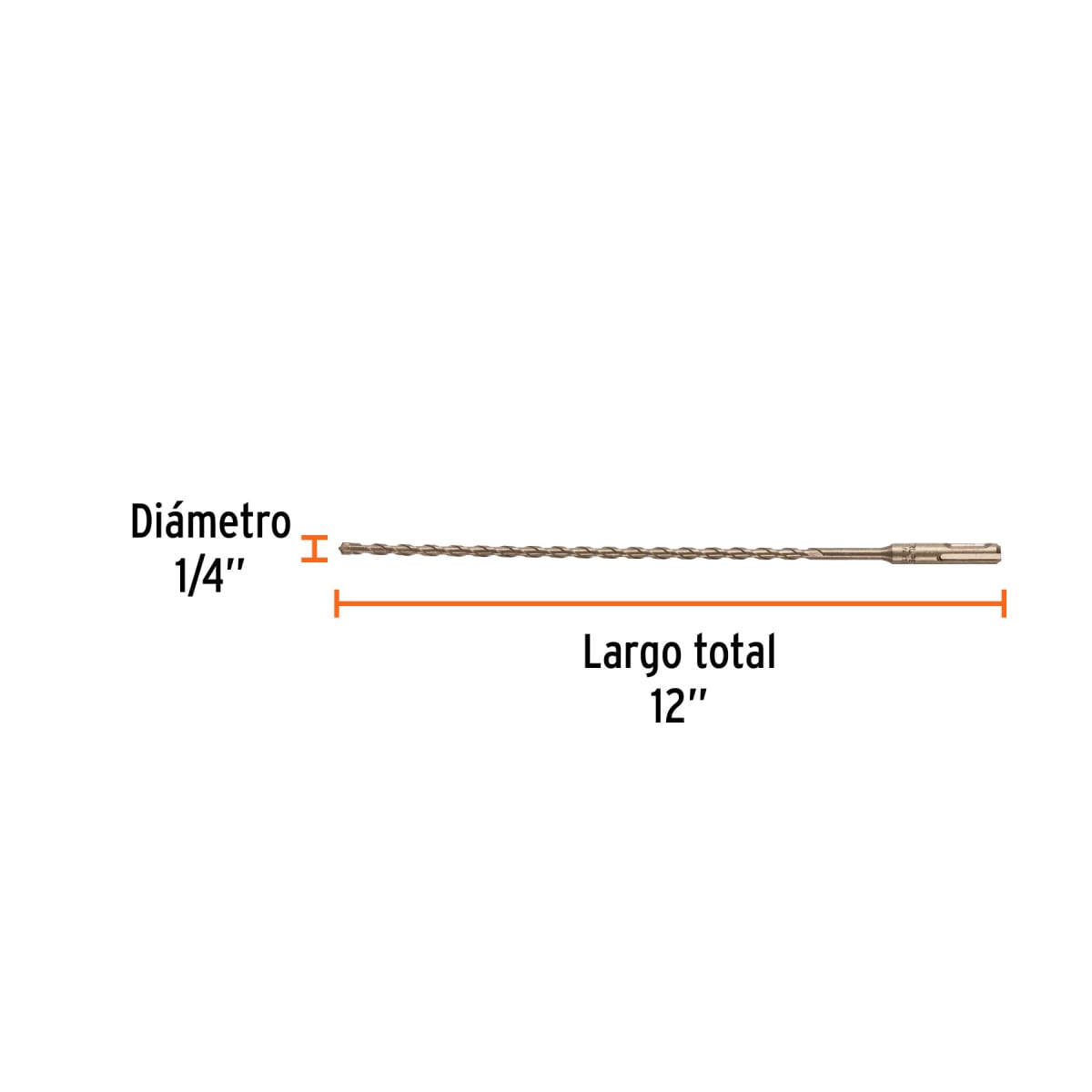 Broca SDS Plus 1/4 x 12´´, Truper4