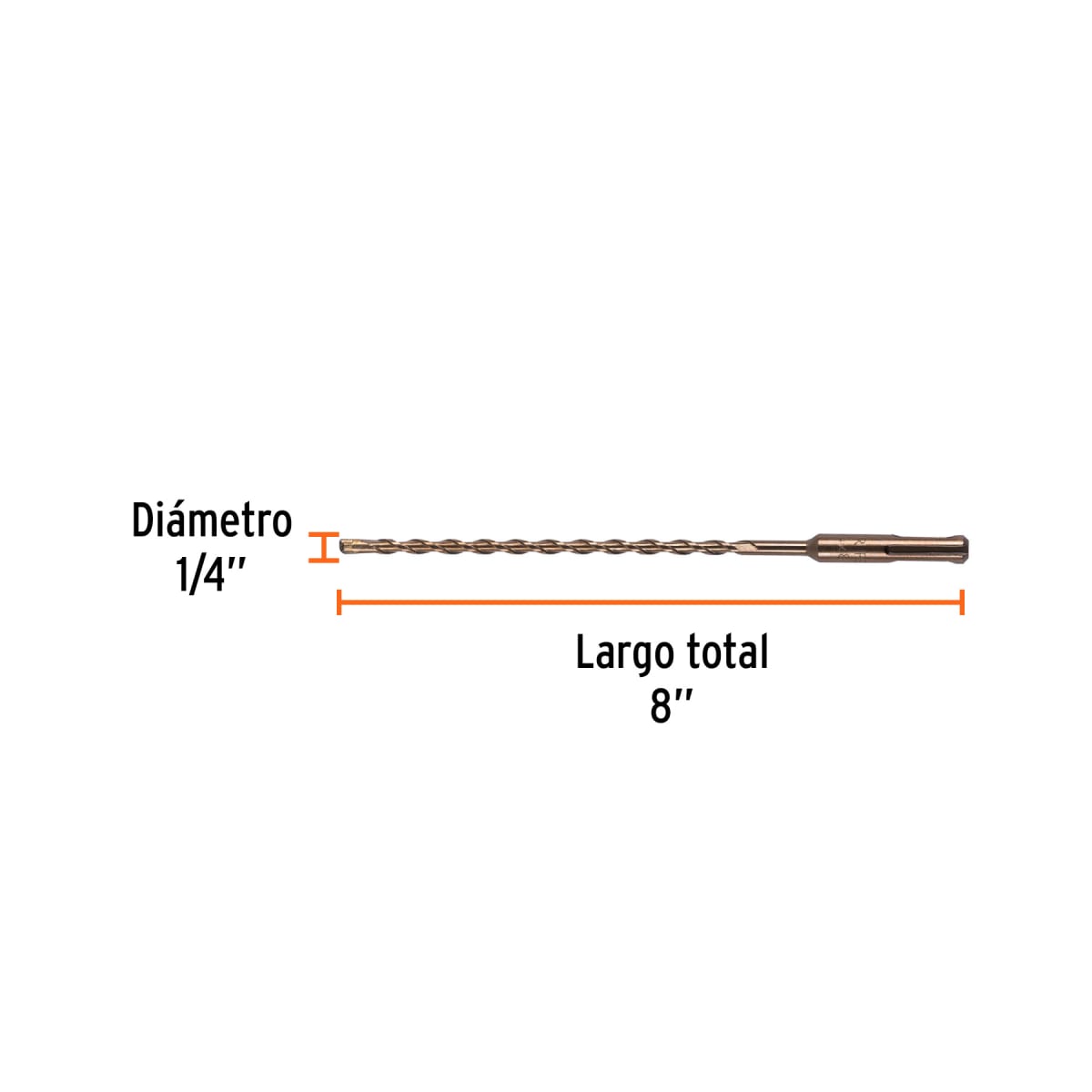 Broca SDS Plus 1/4 x 8´´, Truper4