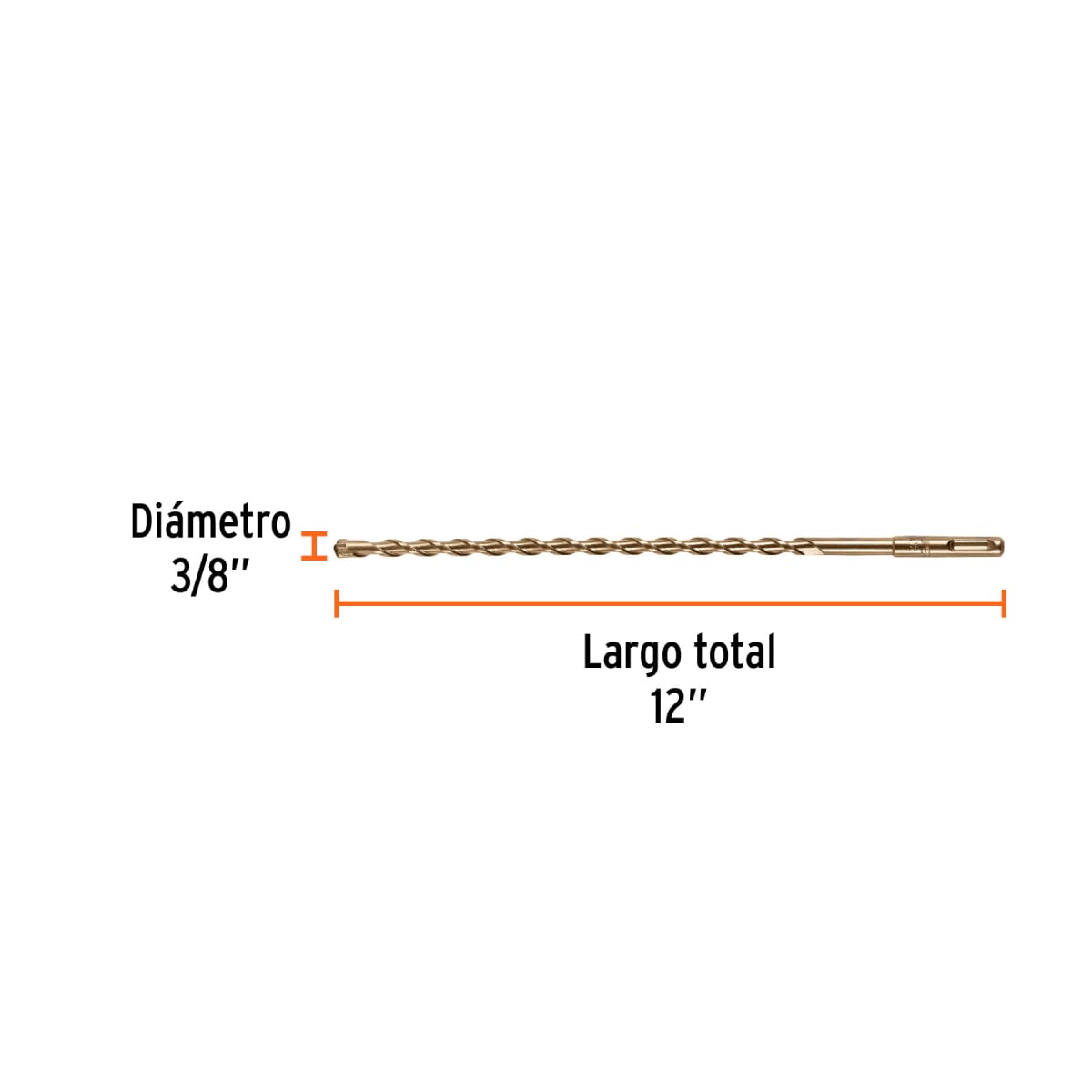 Broca SDS Plus 3/8 x 12