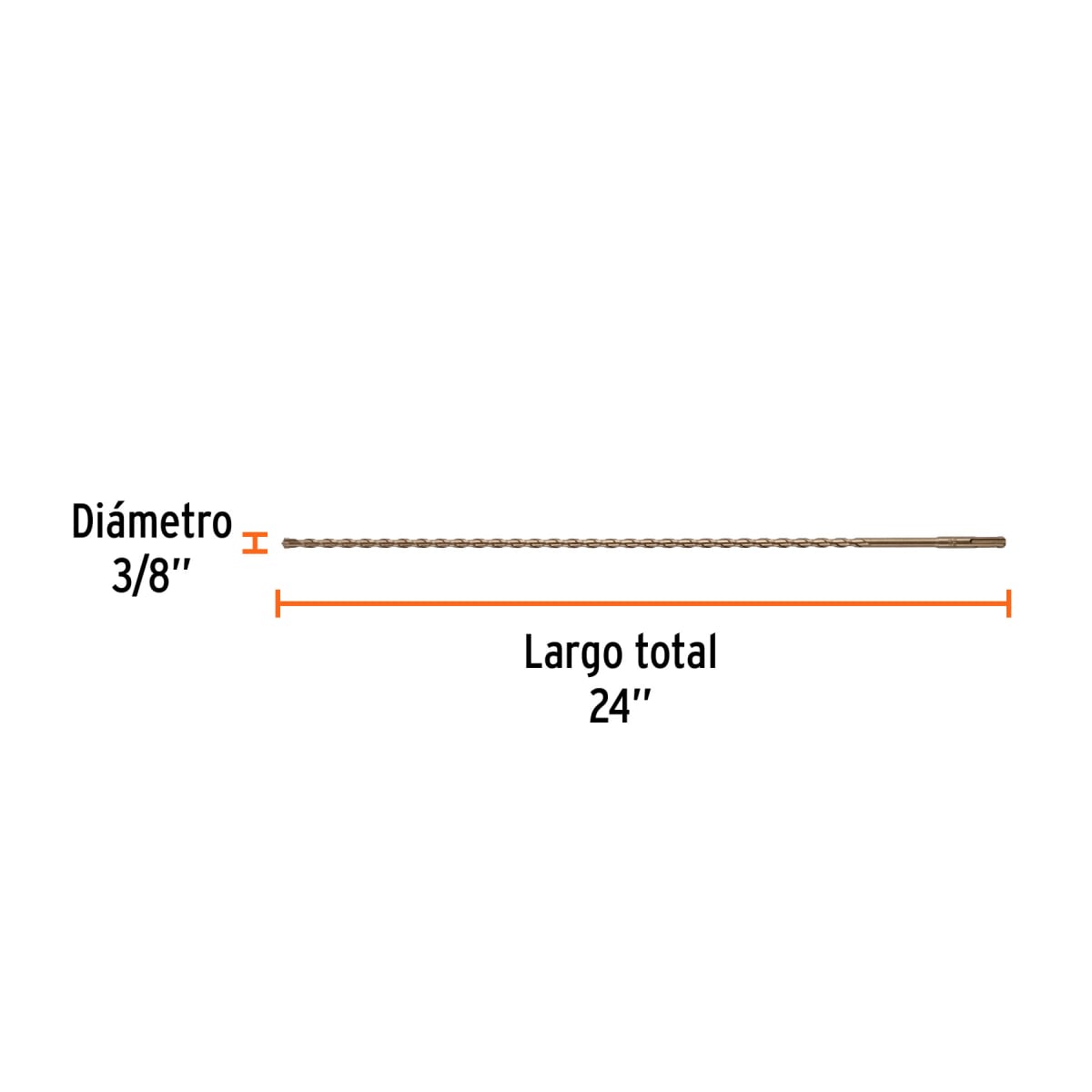 Broca SDS Plus 3/8 x 24´´, Truper4