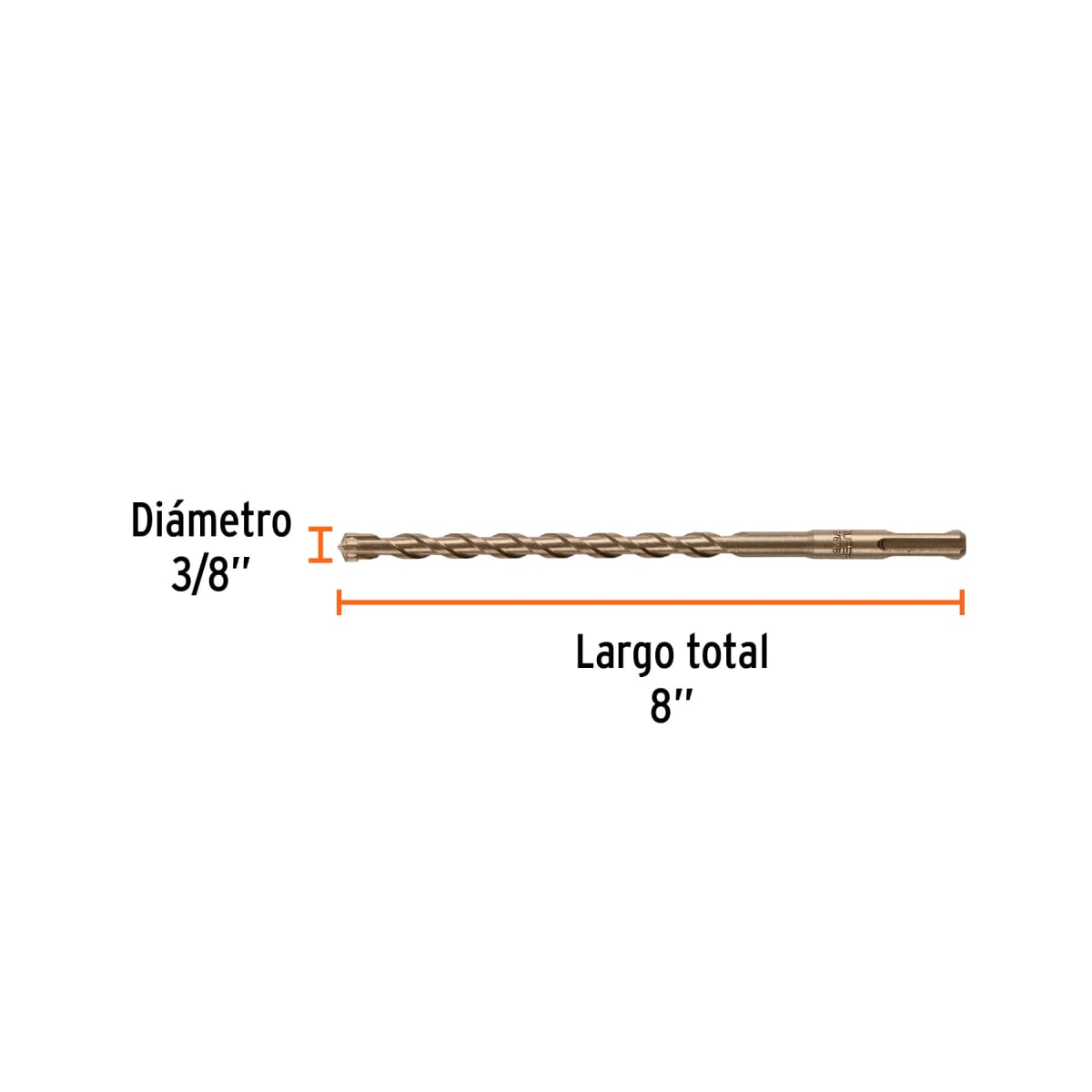 Broca SDS Plus 3/8 x 8´´, Truper4