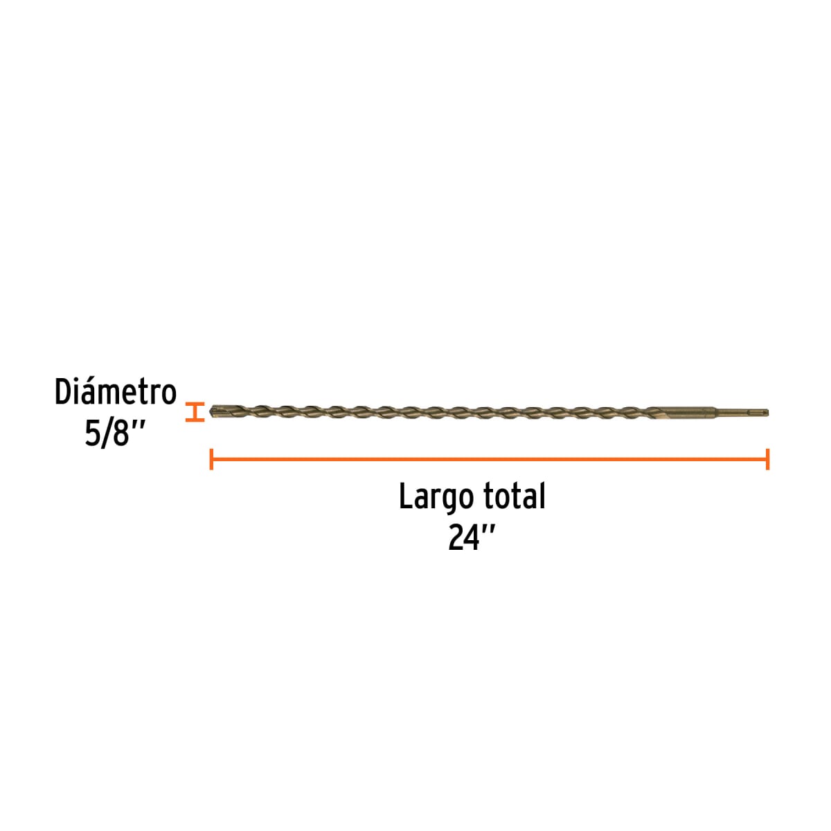 Broca SDS Plus 5/8 x 24´´, Truper4