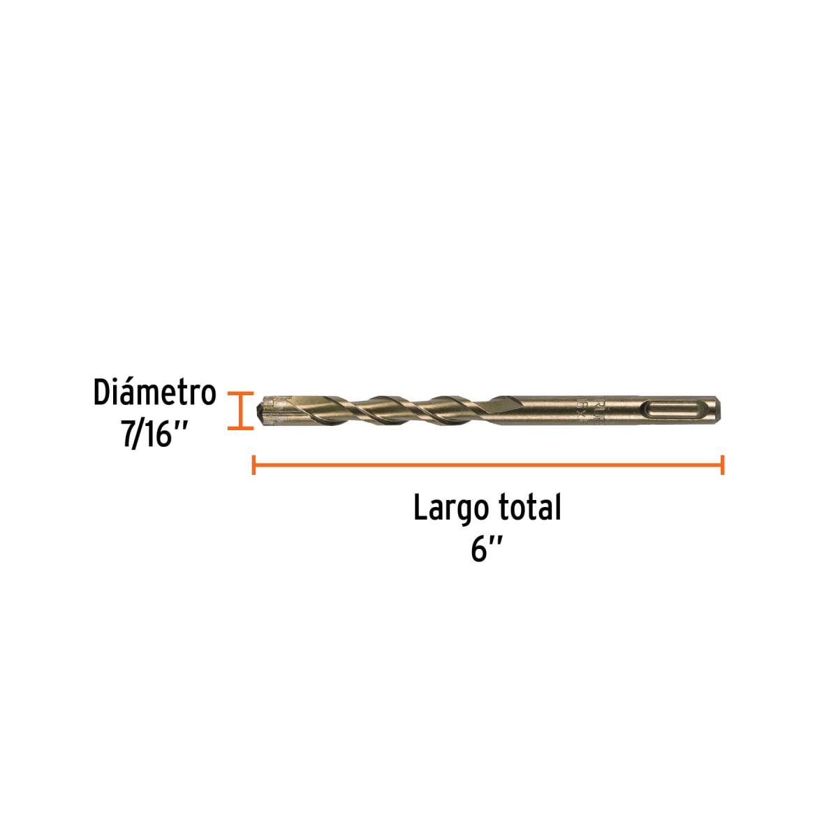 Broca SDS Plus 7/16 x 6´´, Truper4