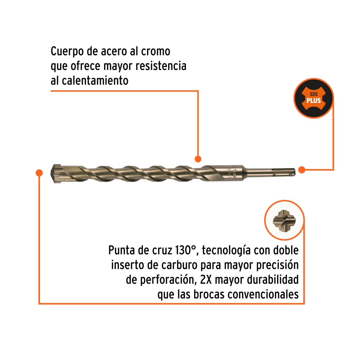 Broca SDS Plus 7/8 x 11´´, Truper3