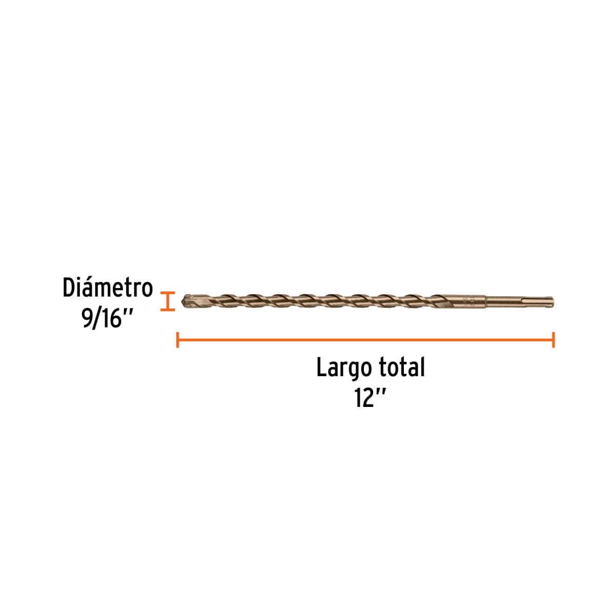 Broca SDS Plus 9/16 x 12