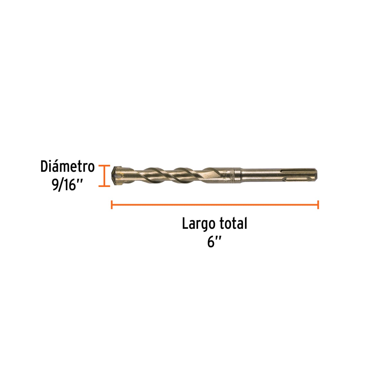 Broca SDS Plus 9/16 x 6