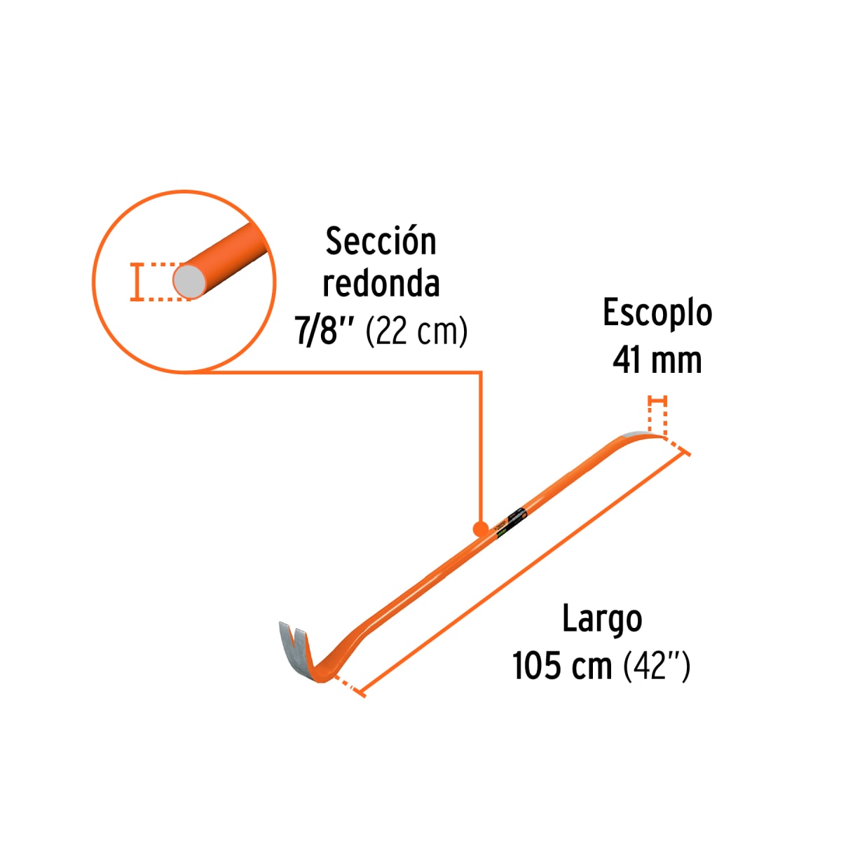 BARRETA DE UÑA DE 7/8