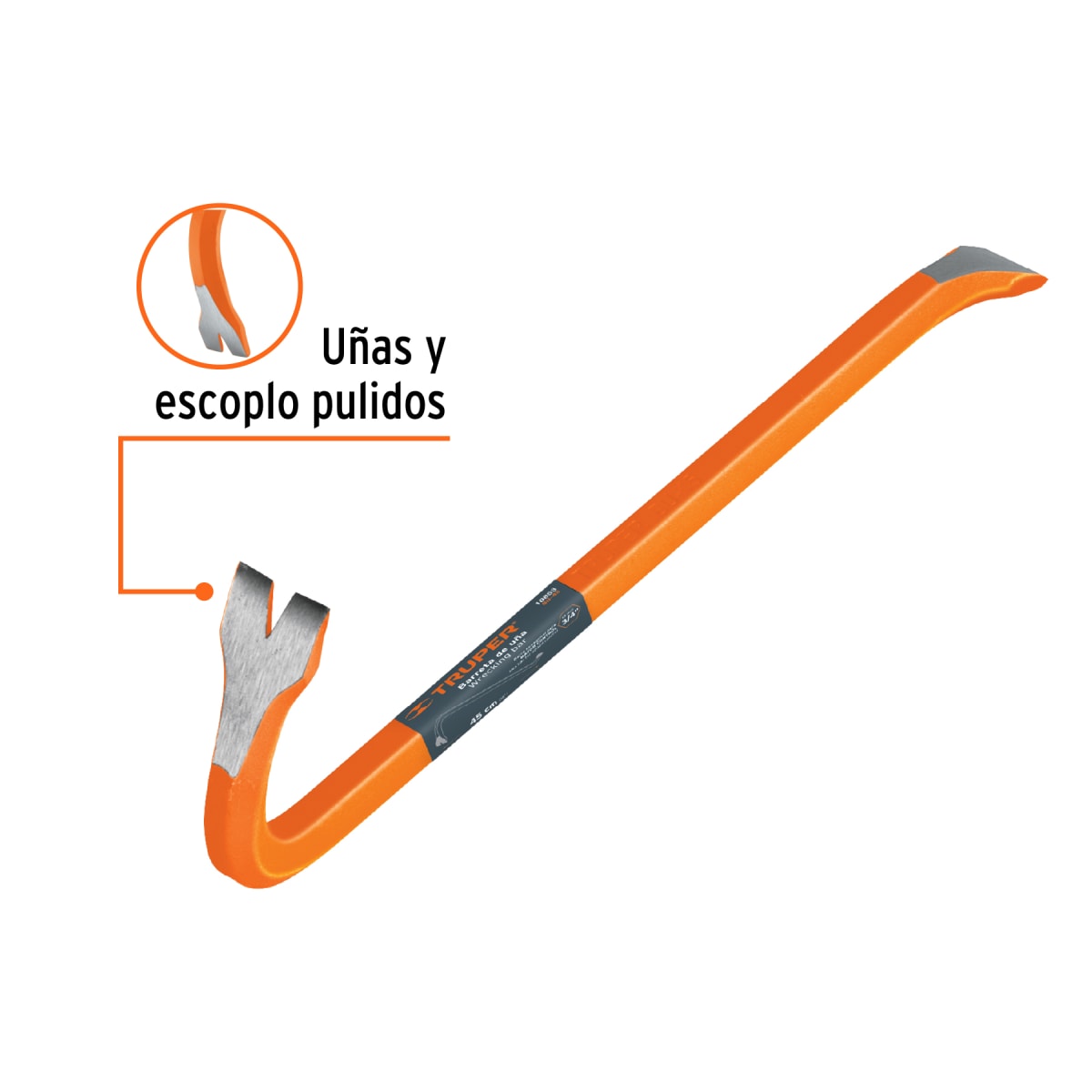 Barreta pata de cabra de 3/4'' x 45 cm Truper2