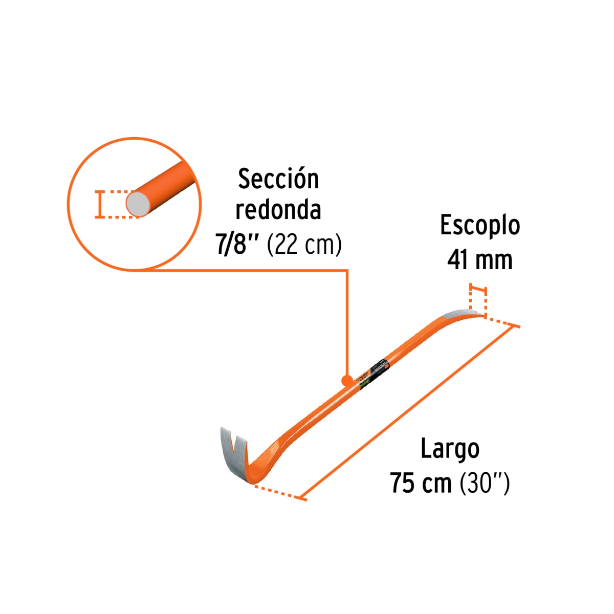 Barreta de uña de 7/8