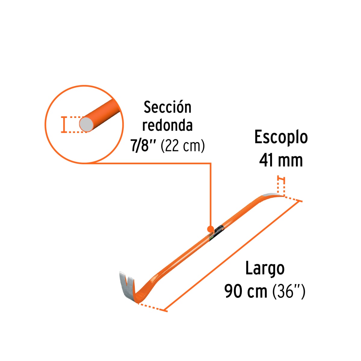 Barreta de uña de 7/8