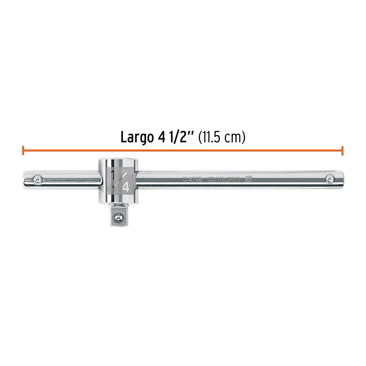 Barra corrediza para dados cuadro 1/4''. Truper3