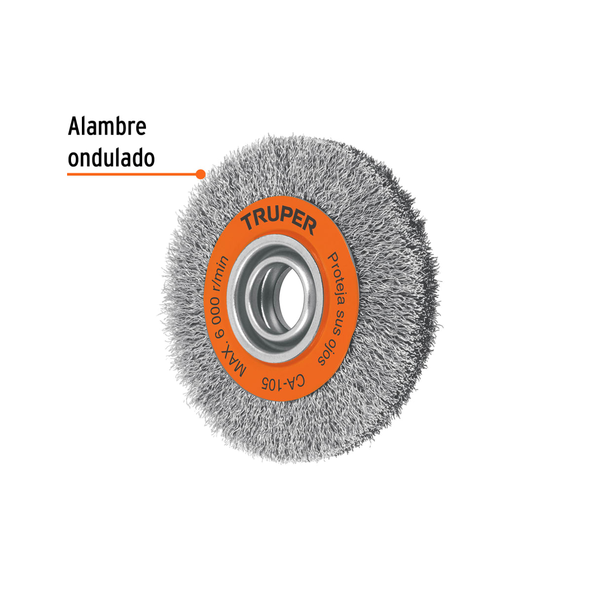 Escobilla de 6'' x 13/16'' para amoladora de banco Truper2