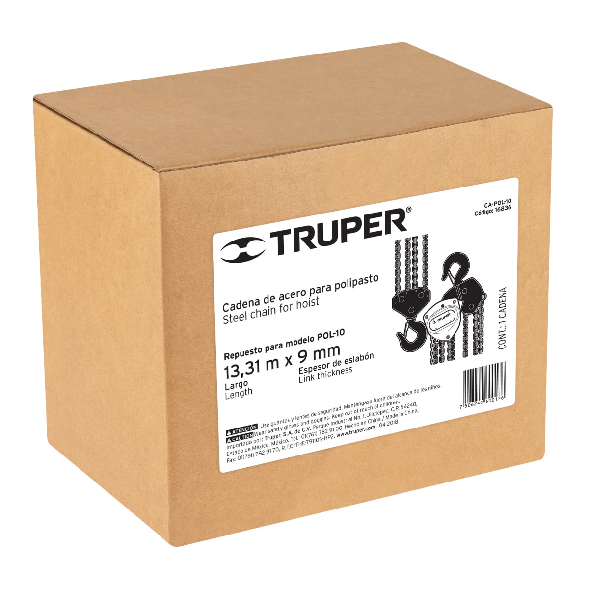 Cadena para tecle POL-10, Truper5