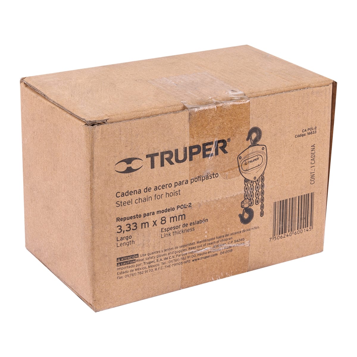 Cadena para tecle POL-2, Truper3
