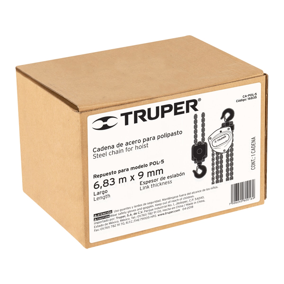 Cadena para tecle POL-5, Truper3