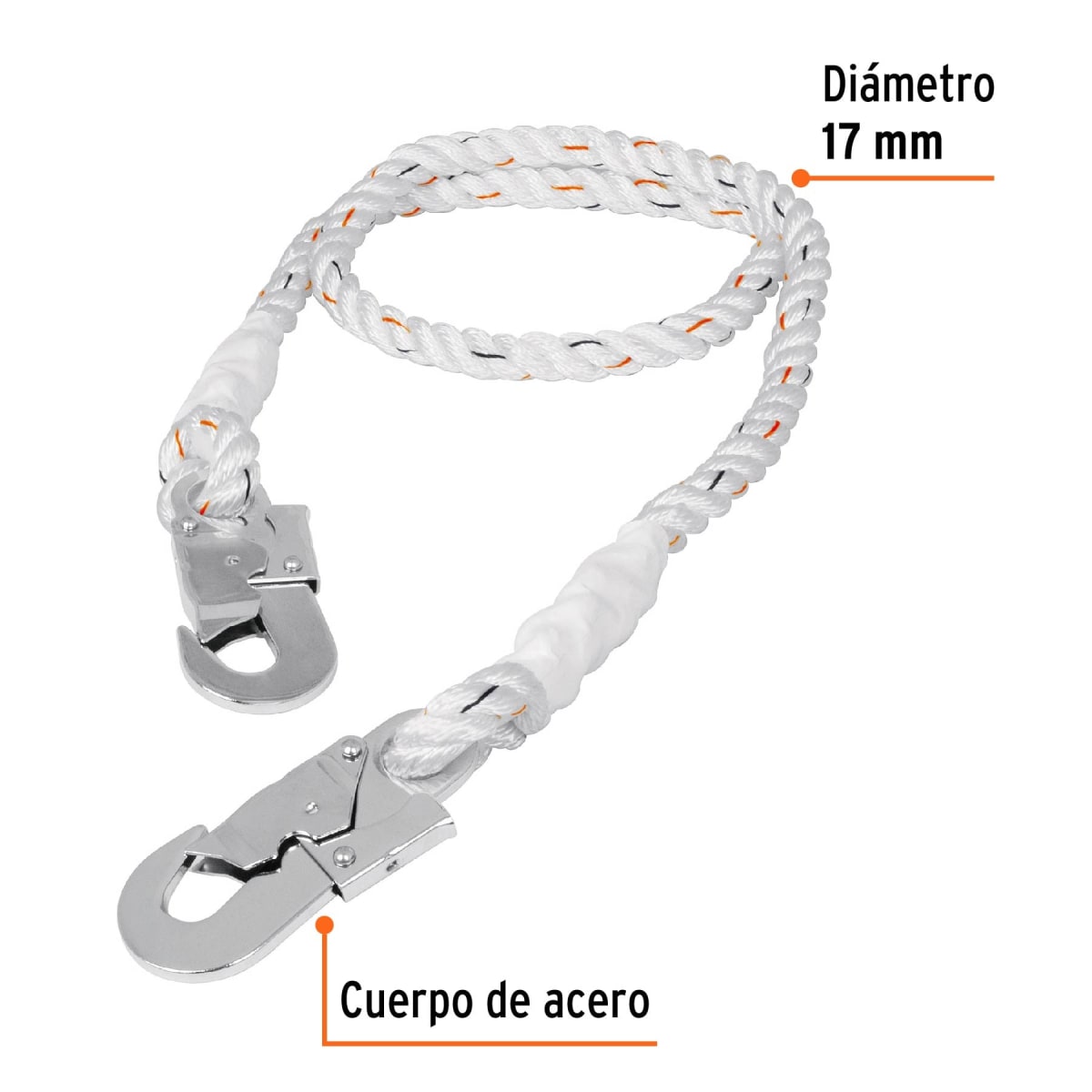 Cable de posicionamiento cuerda de poliéster de 1.5 m Truper2