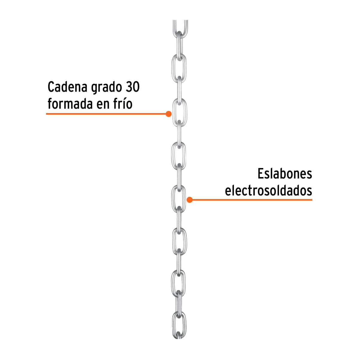 Cadena galvanizada de Zinc saco con 50kg Truper3