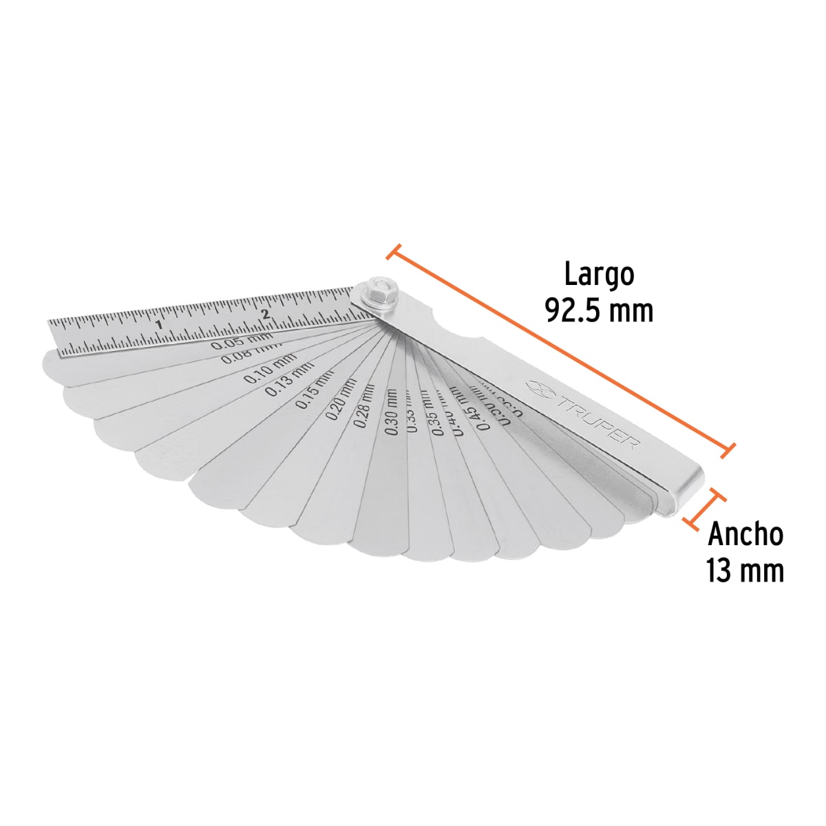 Galga de 15 hojas std / mm, Truper3