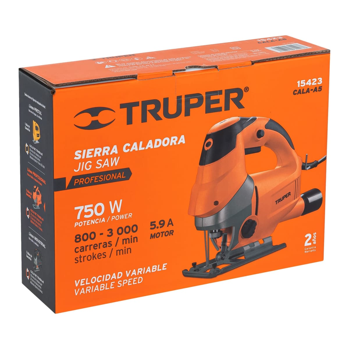 Combo Sierra Caladora 750W y Lijadora Orbital 200W Truper7
