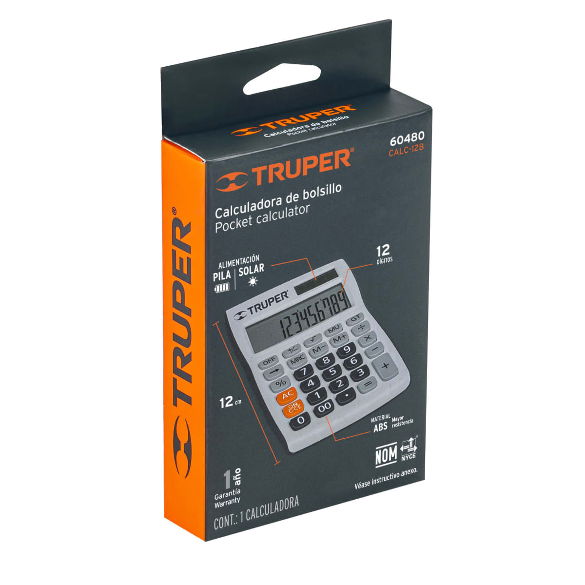 Calculadora de bolsillo Truper2