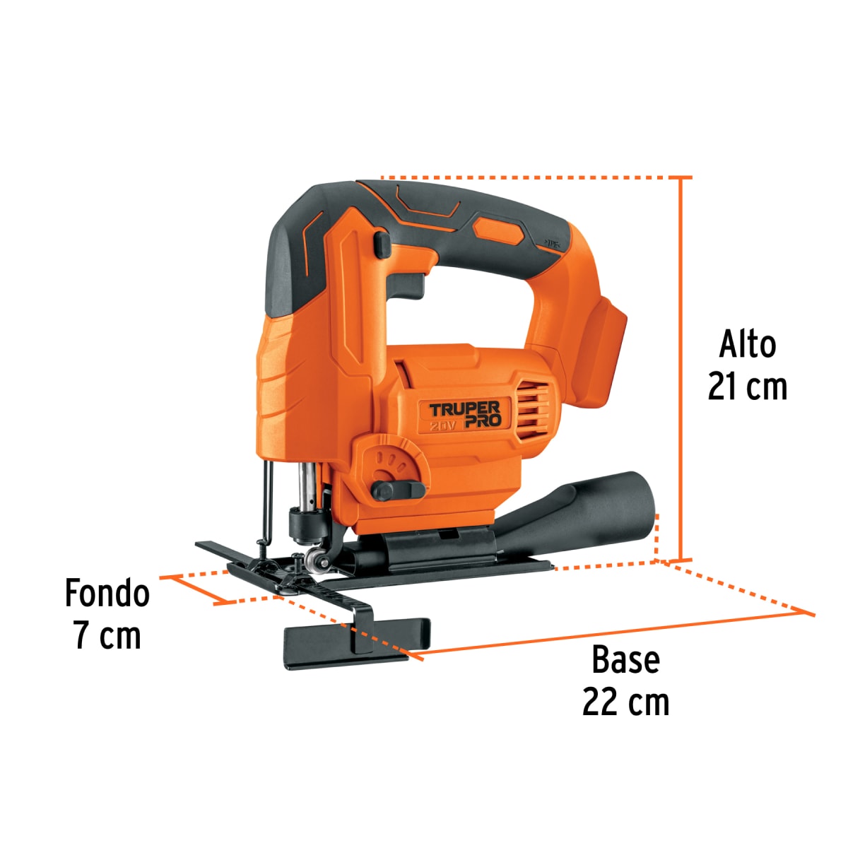 Sierra Caladora 20V + 2 Baterias 4Ah + Cargador Truper7