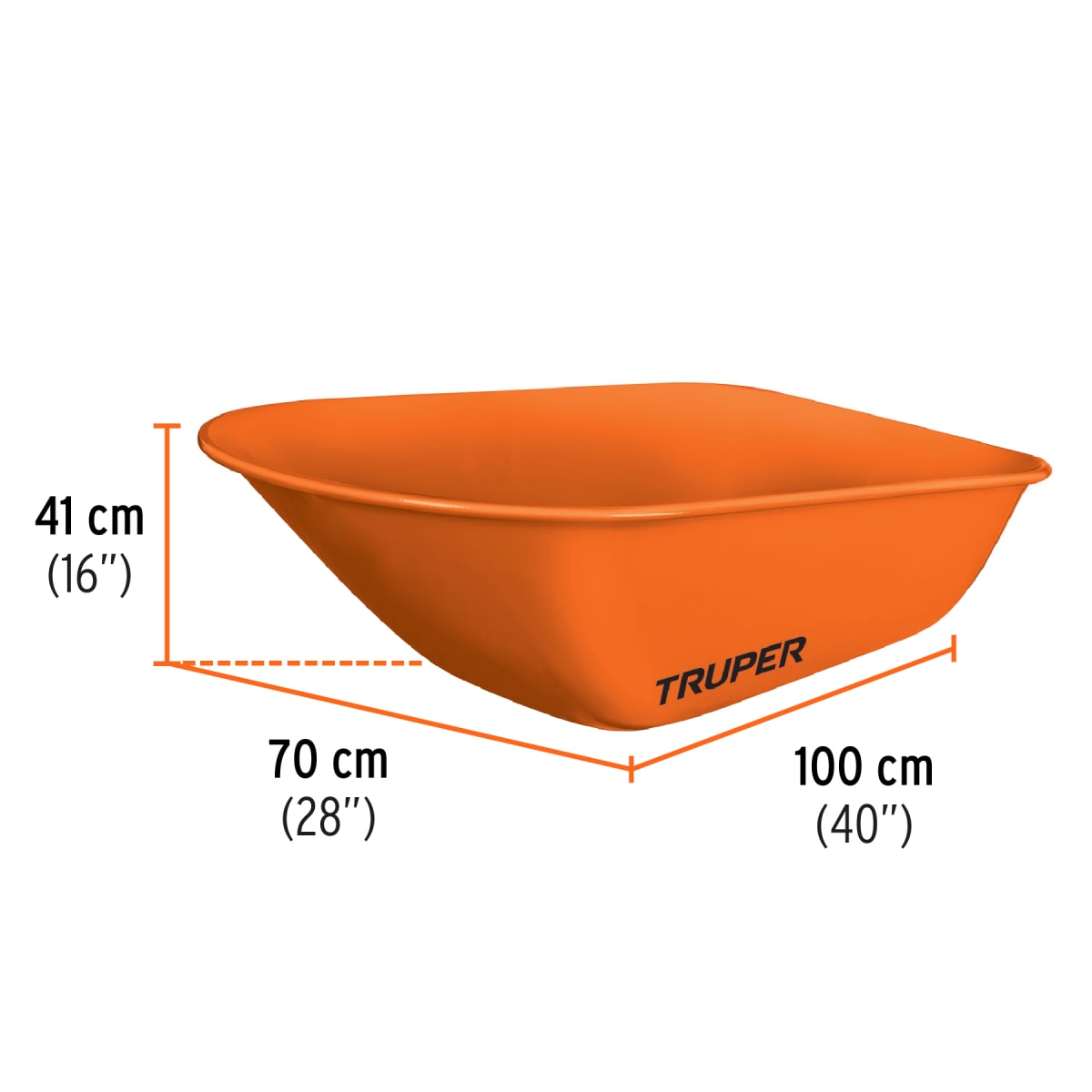 Carretilla 8 ft3 llanta neumática reforzada, truper4