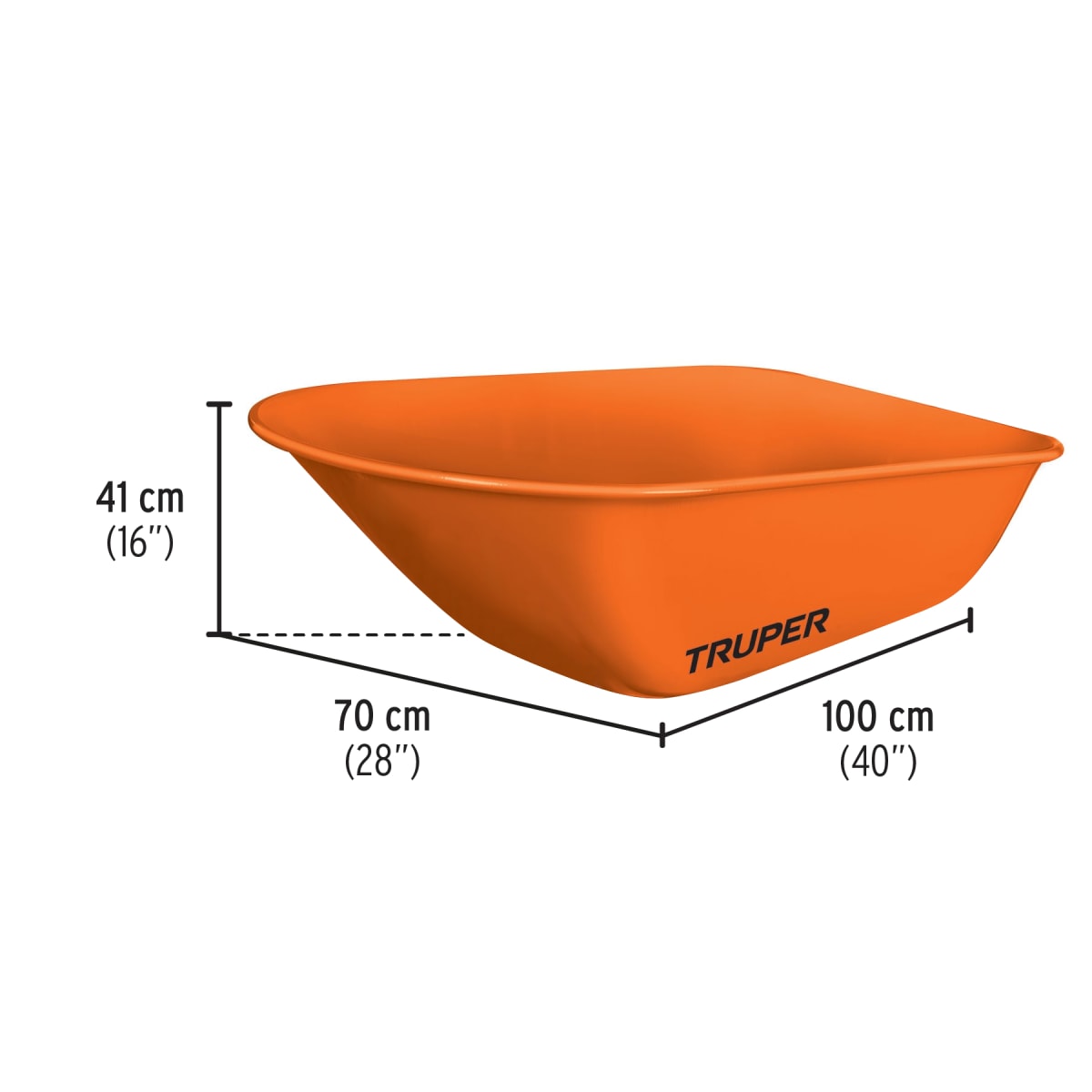 Carretilla Buggy 118 litros 8 ft3 580 kg doble llanta Truper2