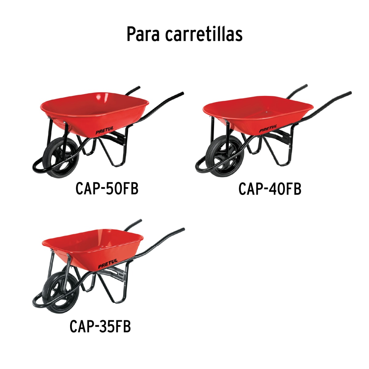 Caja c/llanta imponchable y acc. y p/carretilla roja Pretul2