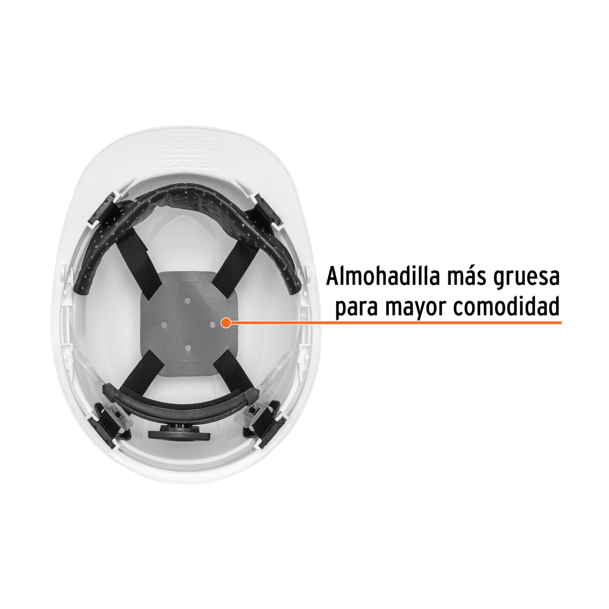 Casco de seguridad. ajuste de ratchet. blanco. truper2