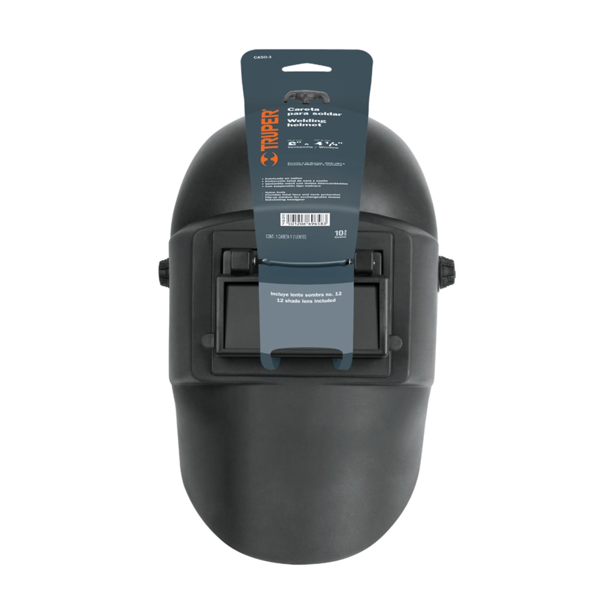 Careta para soldar con lente abatible. Truper4