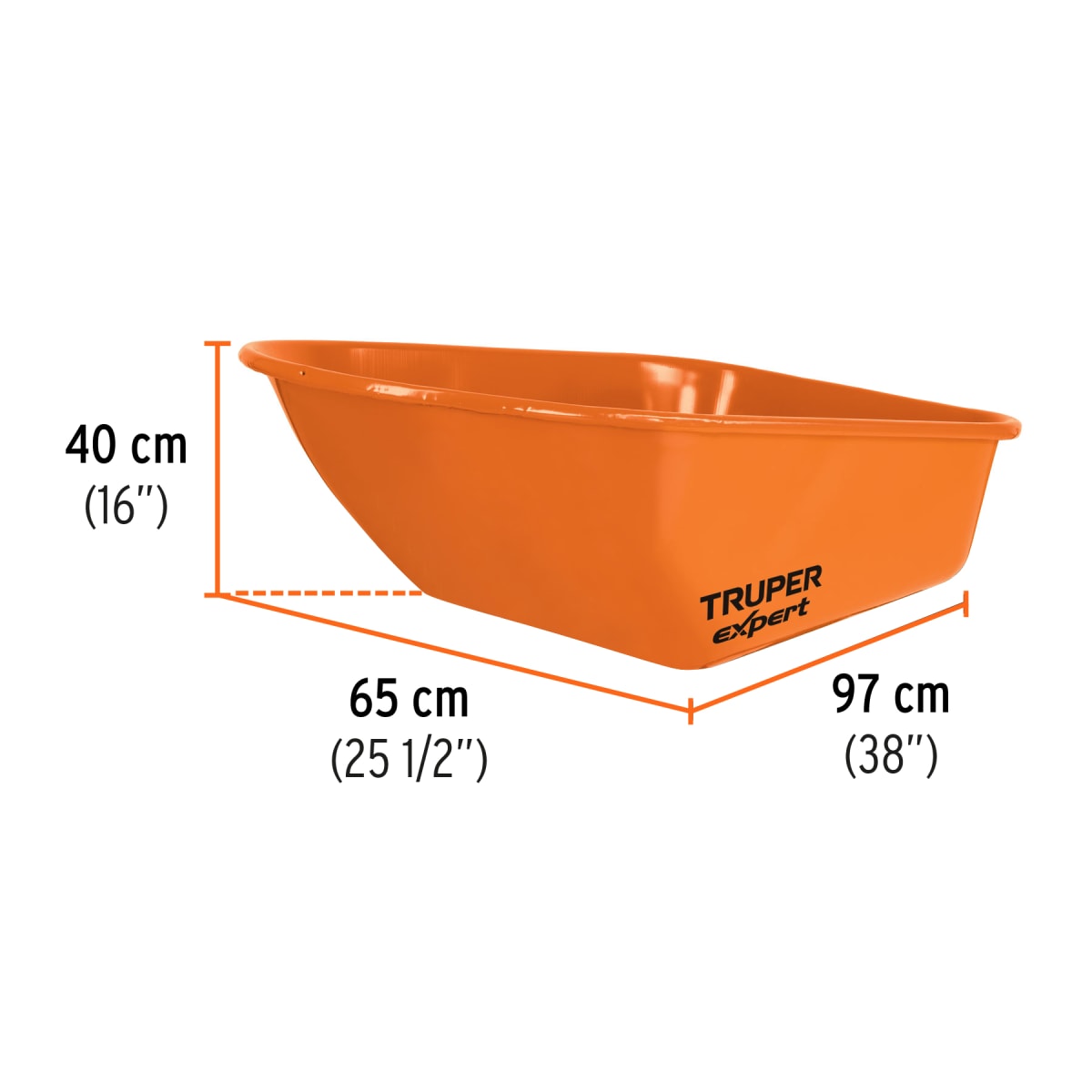 Carretilla Buggy 170 Litros 6 FT3 750 KG TRUPER EXPERT4