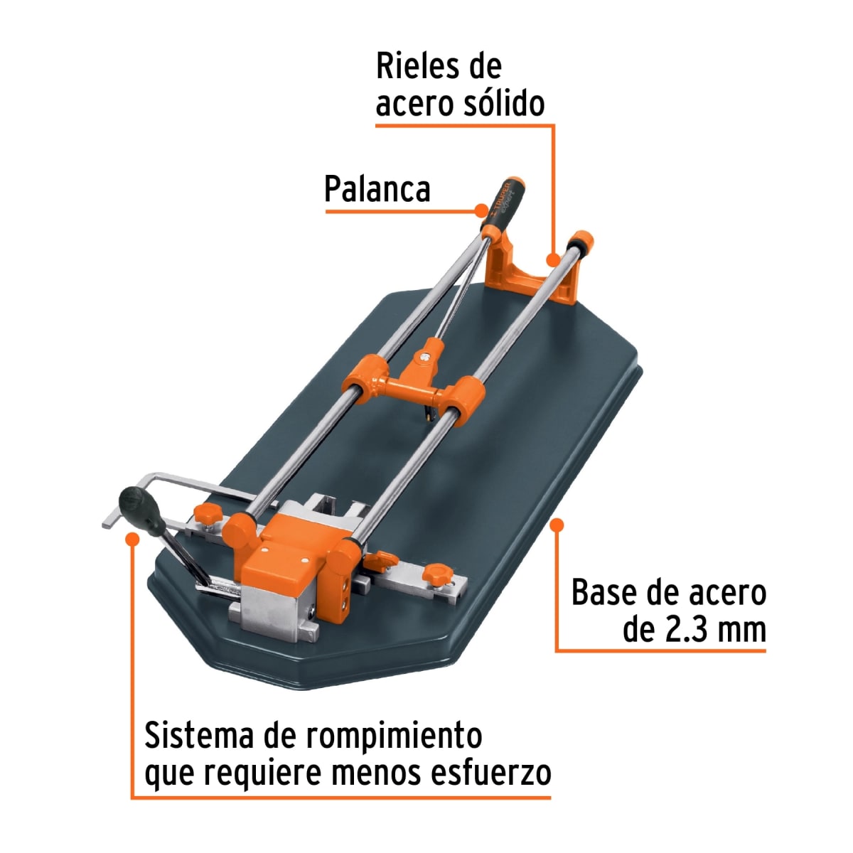 Cortador de mayolicas profesionales 60 cm con sistema de rompimiento multipunto Truper2