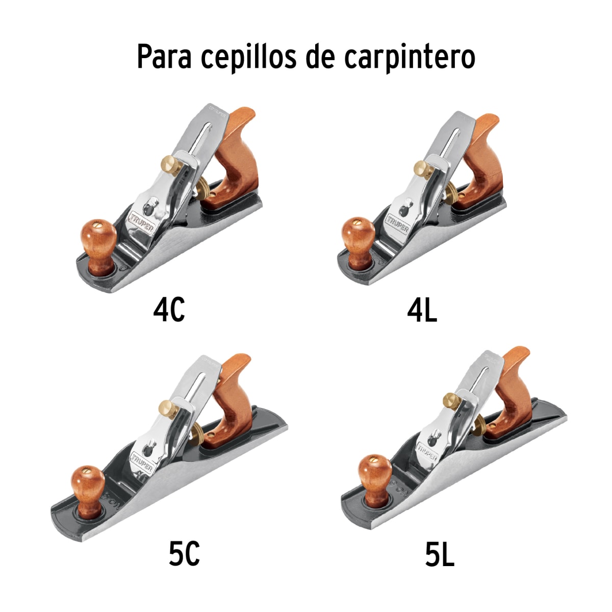 Hoja con contra para garlopas # 4 y # 5 Truper5