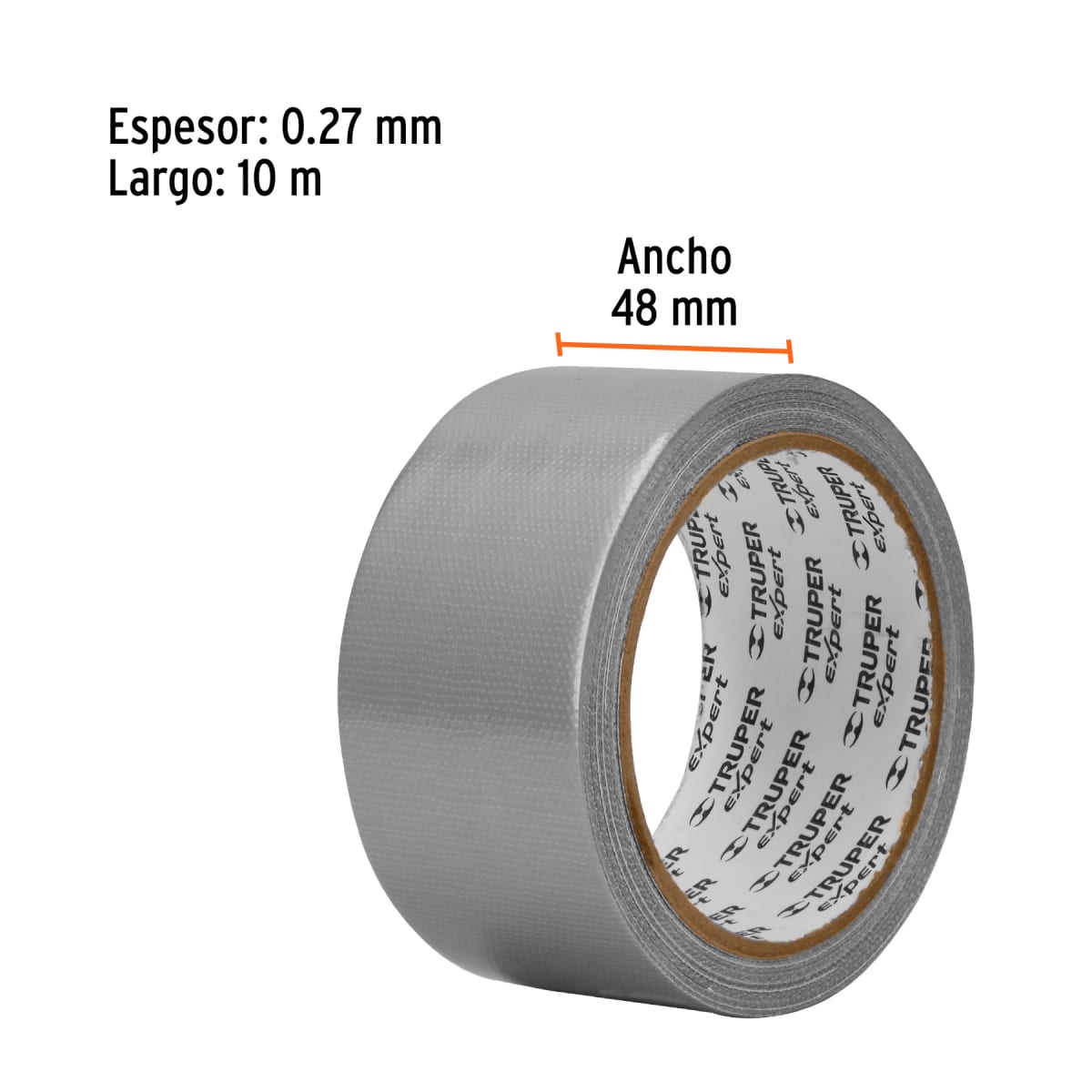 Cinta ducte tape 10 m espesor 0.27 mm, temp. máx. 90°C, Expert Truper4