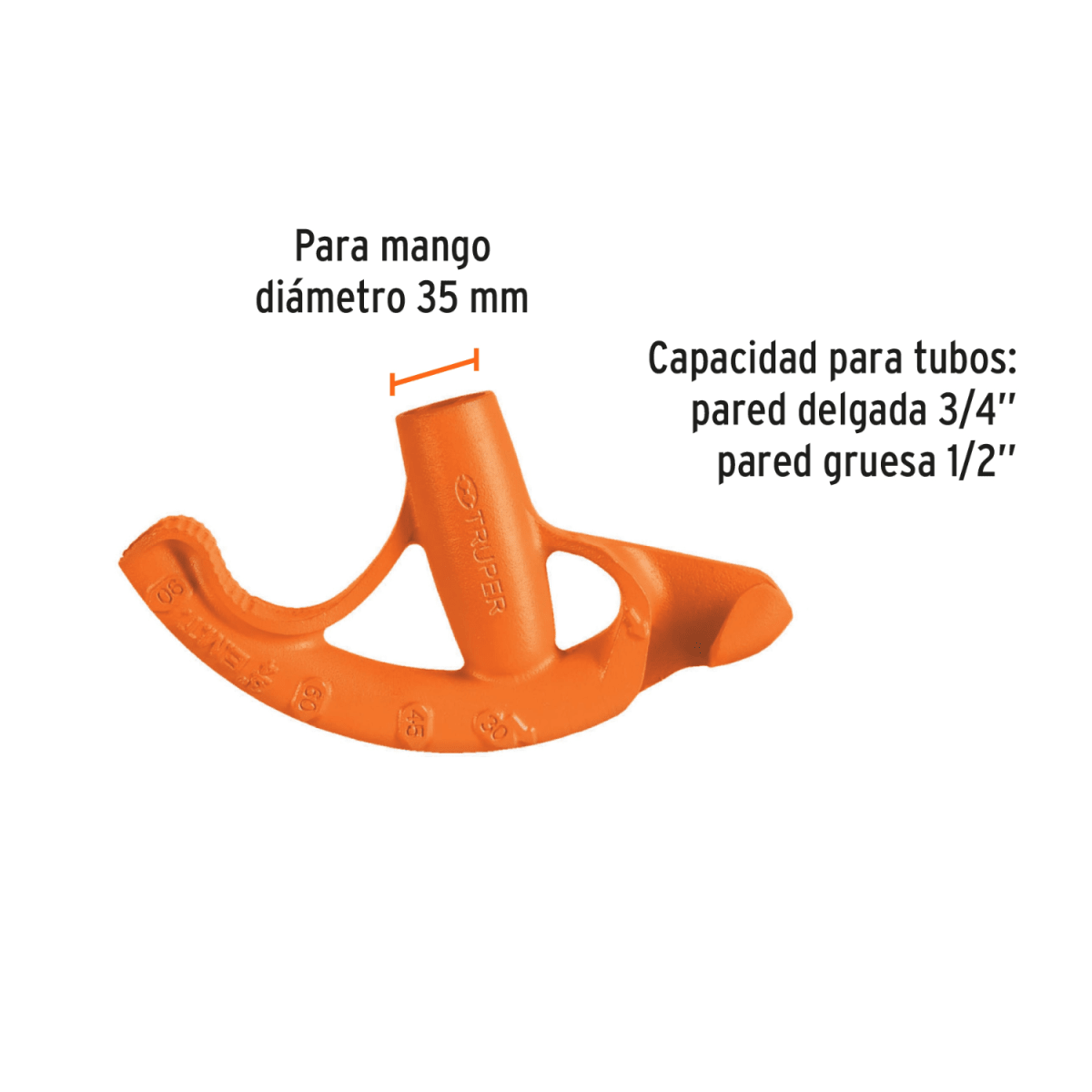 Doblador de tubo conduit 3/4 pulgada Truper2
