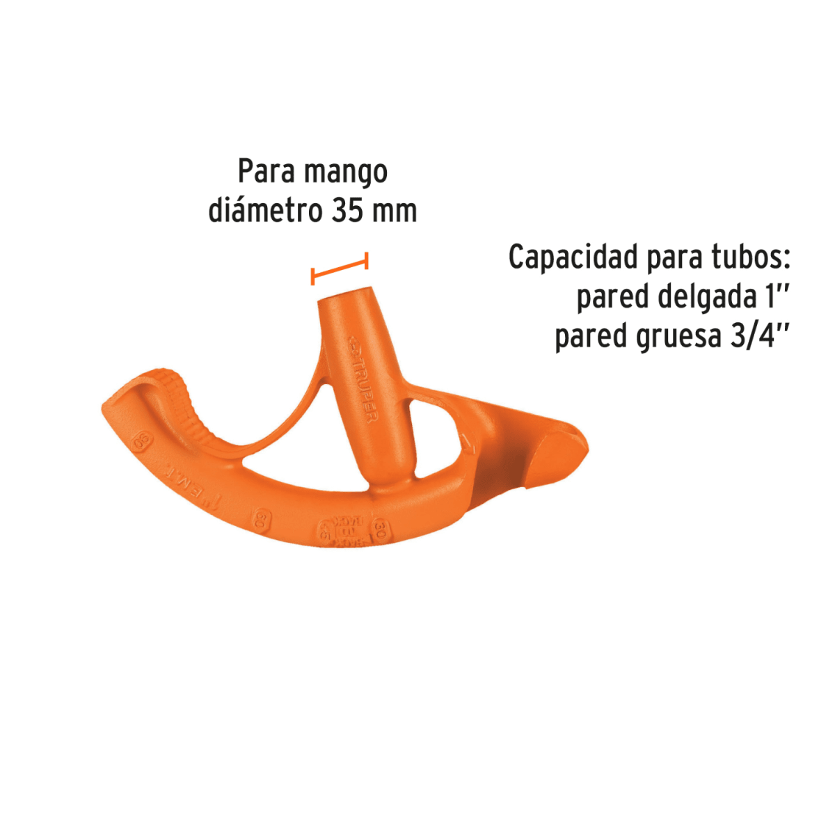 Doblador de tubo conduit 1 pulgada Truper2