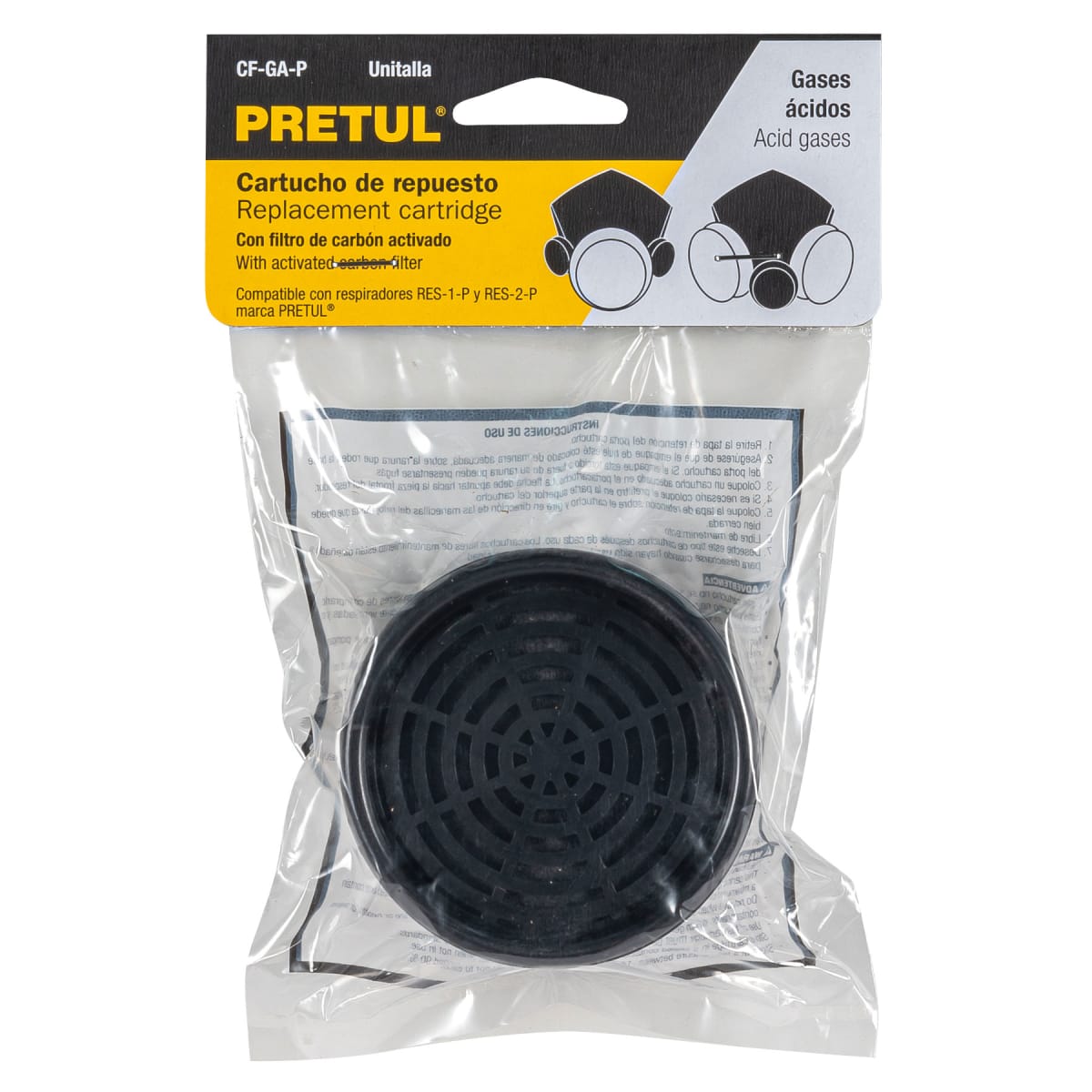 Cartucho de repuesto, gases ácidos, Pretul3
