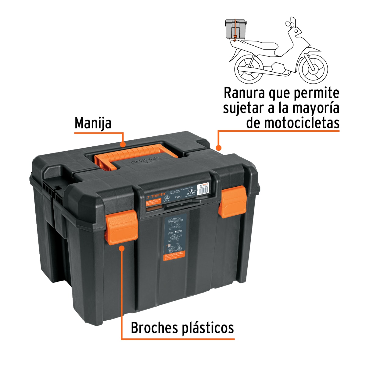Caja de herramientas profunda de 17'x12', truper3