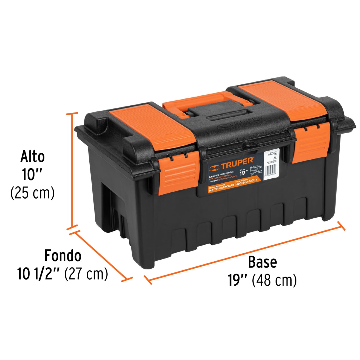 Taladro 600w + caja de herramientas + puntas y brocas 100pzas Truper6
