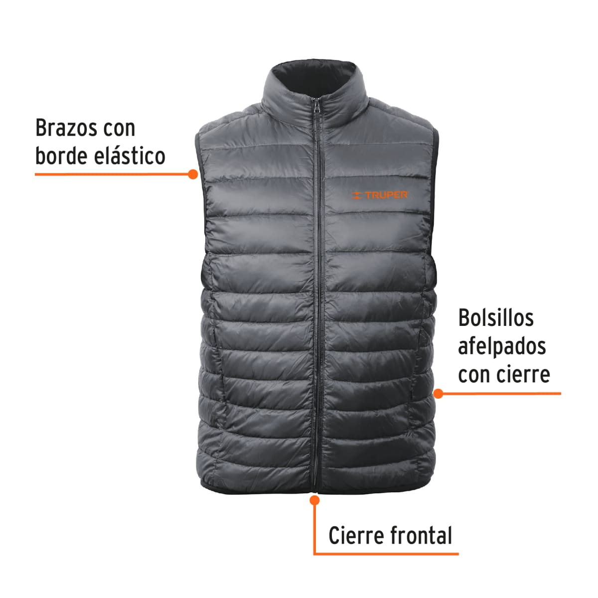 Chaleco de plumas para caballero Truper2